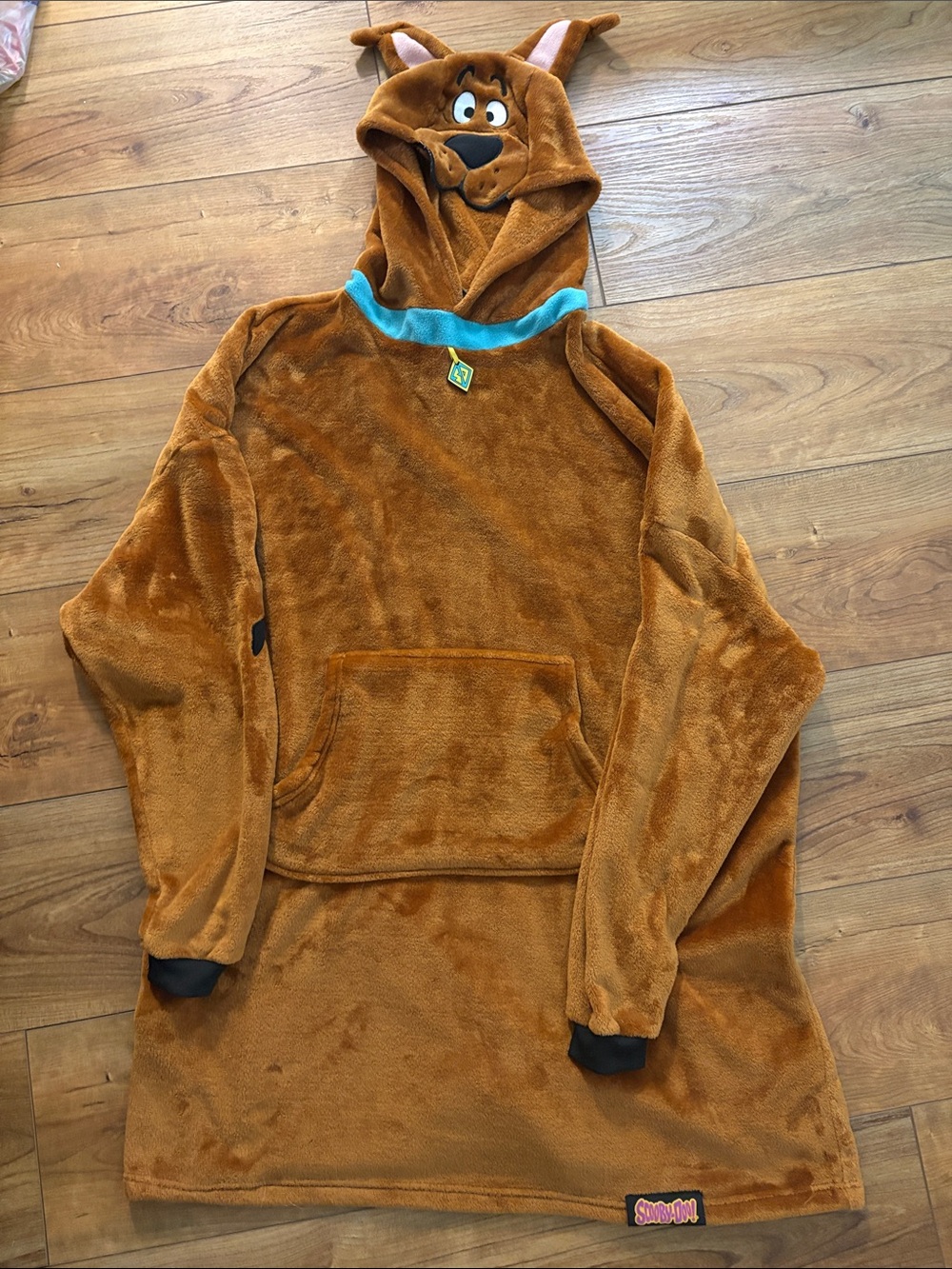 Brown Plush Hooded Scooby Snuggie